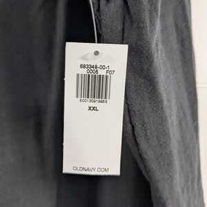 Old Navy Womens Demi High Rise Wide Leg Pants sz XXL NWT Black Pull On Comfort